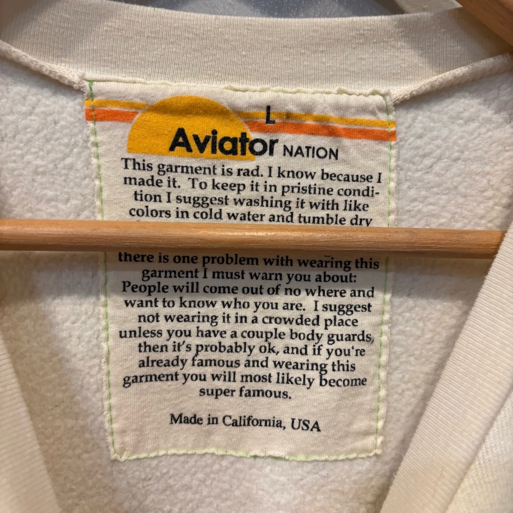 Avaitor Nation Sunset Patch Oversized Relaxed Swe… - image 4